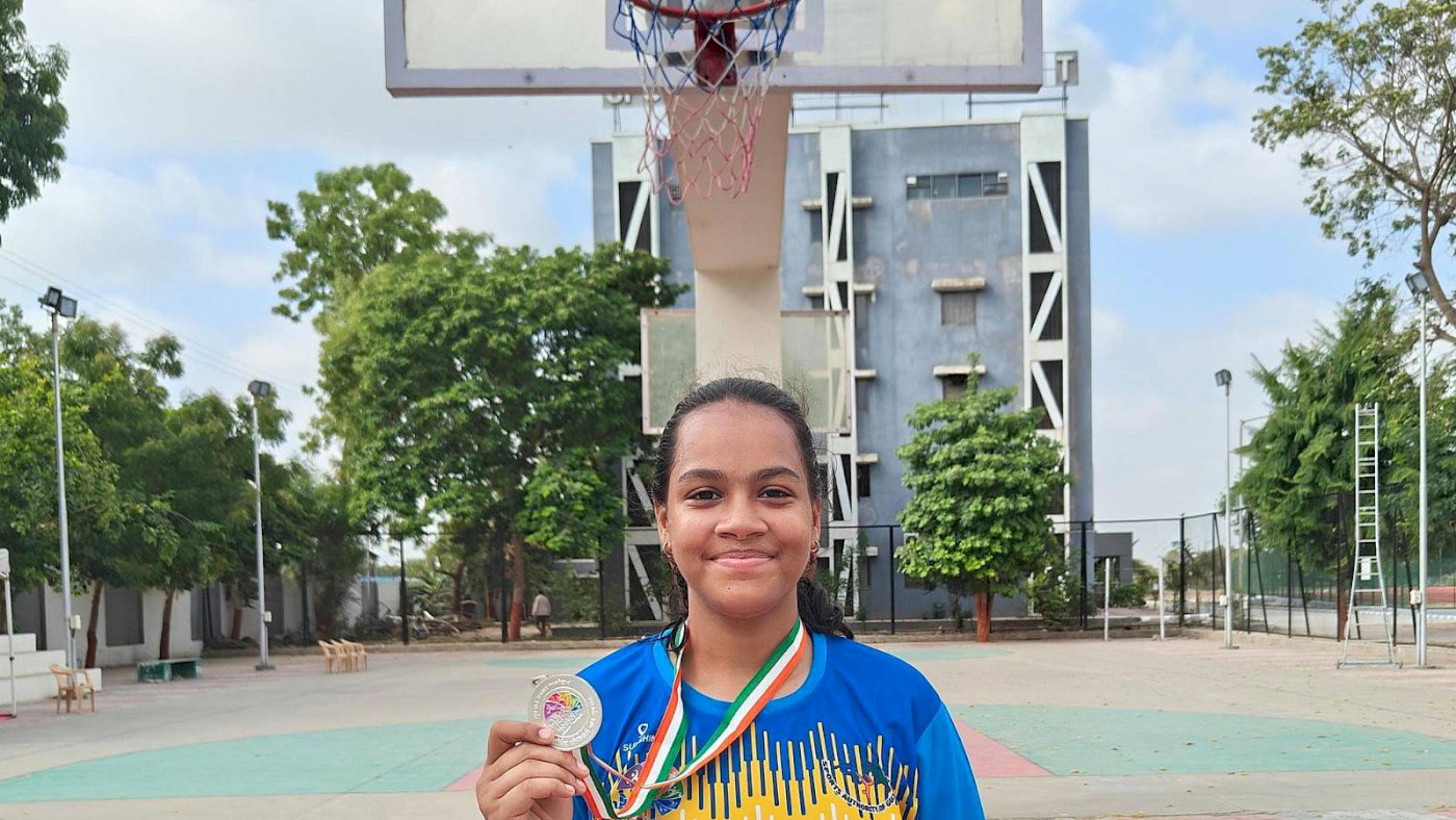 Misha Bajaj, BTech Class of 2027, Part of Winning Team in Basketball at Khel Mahakumbh 2.0