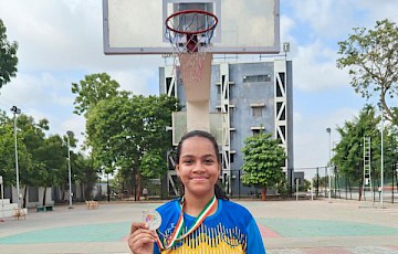 Misha Bajaj, BTech Class of 2027, Part of Winning Team in Basketball at Khel Mahakumbh 2.0