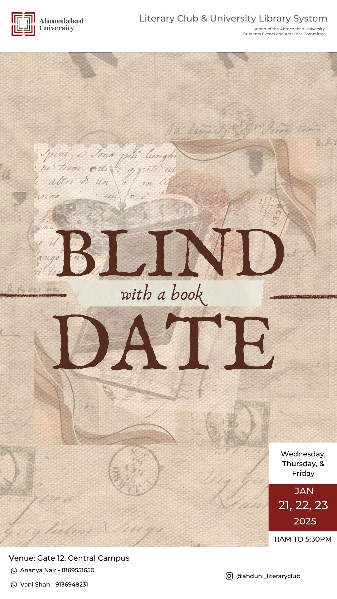 Blind Book Date