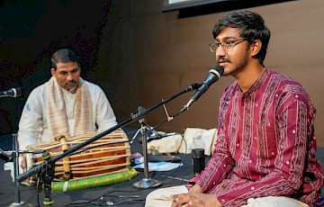 Singing to Lord Jagannath