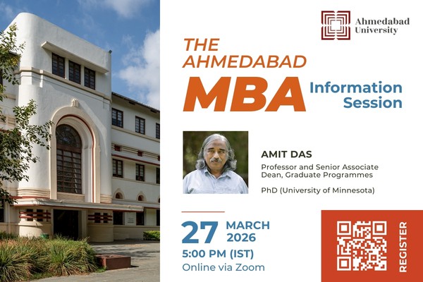 The Ahmedabad MBA: Information Session