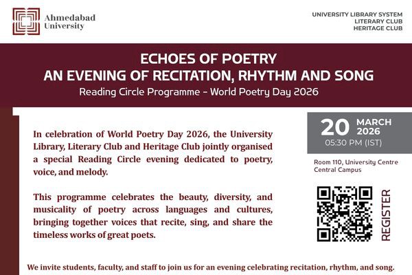 Echoes of Poetry: An Evening of Recitation, Rhythm and Song