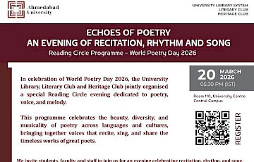 Echoes of Poetry: An Evening of Recitation, Rhythm and Song