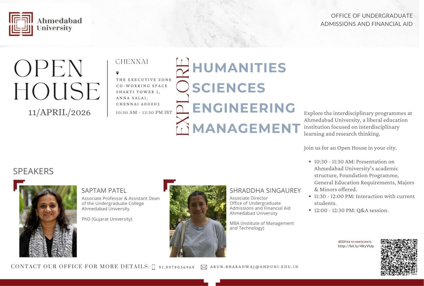 Undergraduate Admissions Open House: Chennai