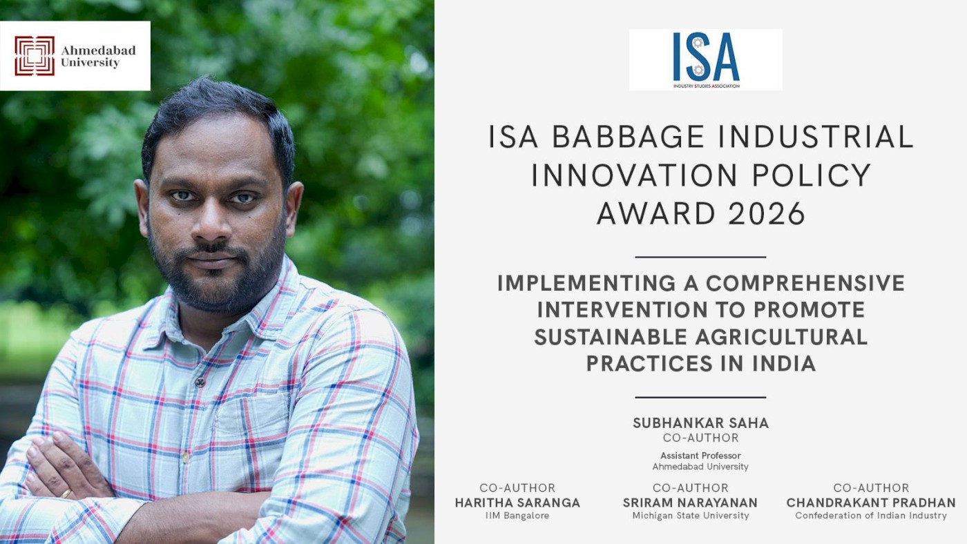Subhankar Saha ISA Babbage Awards 2026