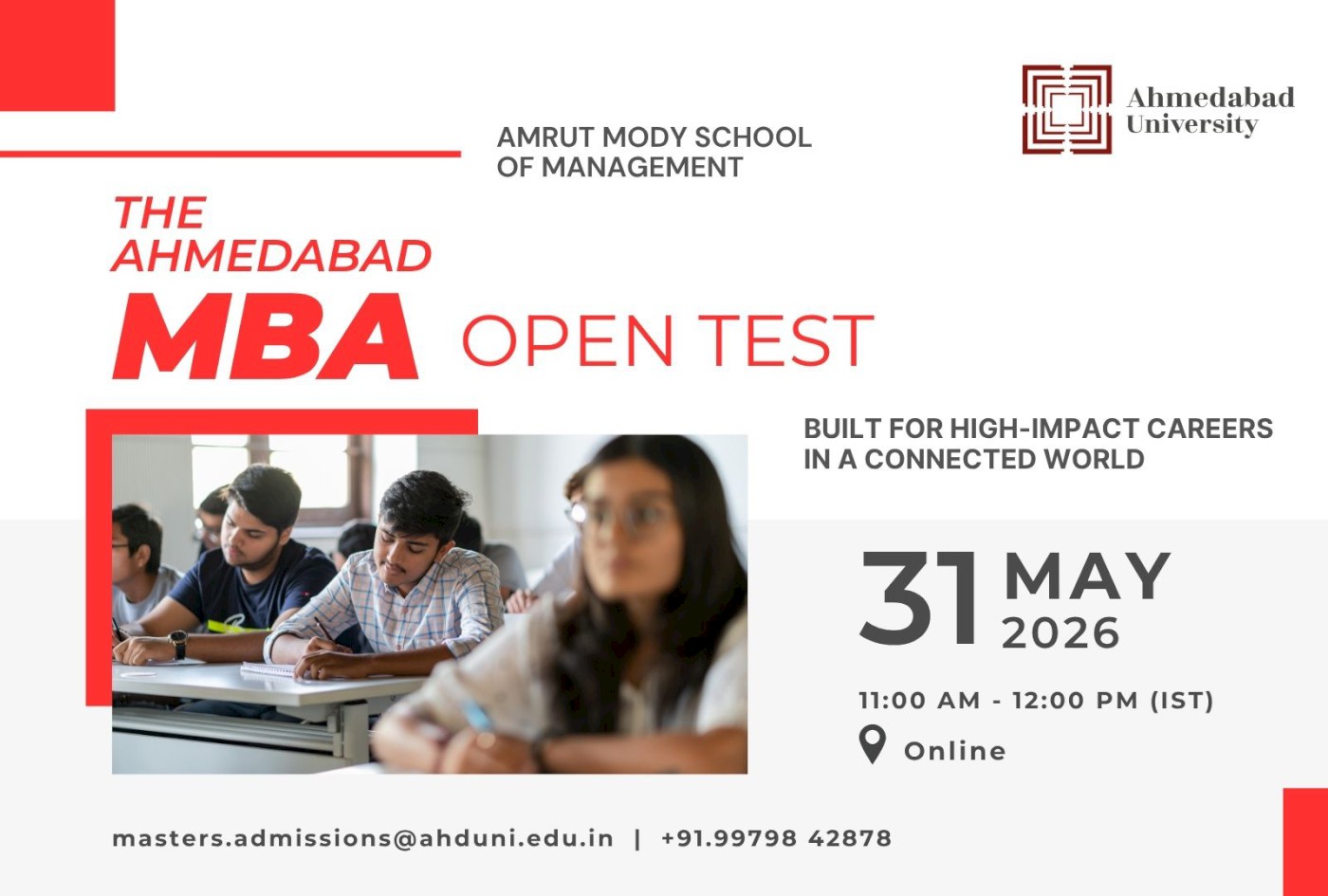 Ahmedabad MBA: AMSOM Open Test
