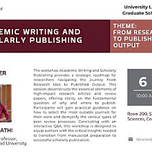 Academic Writing and Scholarly Publishing