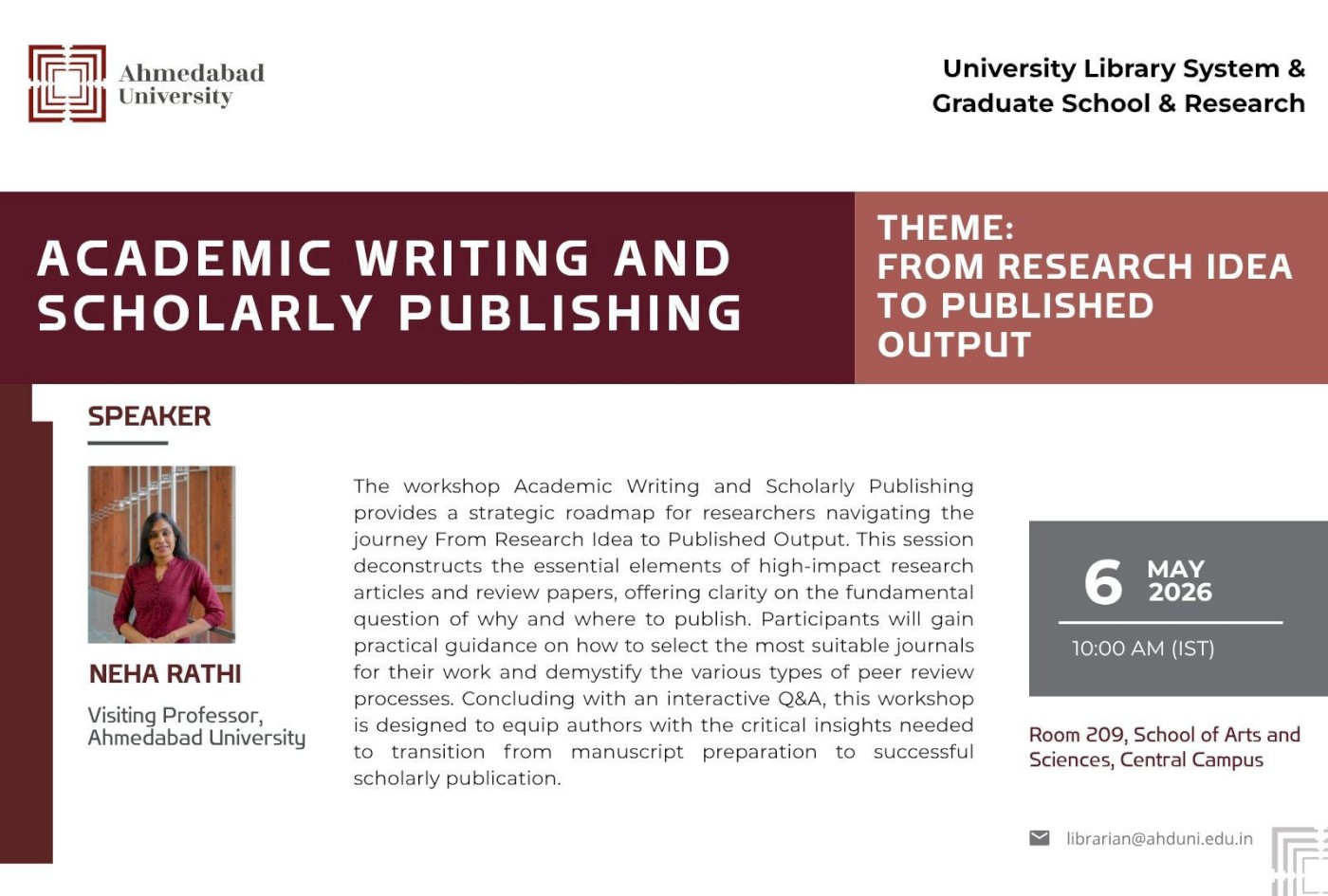 Academic Writing and Scholarly Publishing