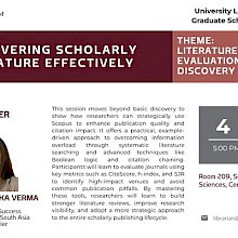 Discovering Scholarly Literature Effectively