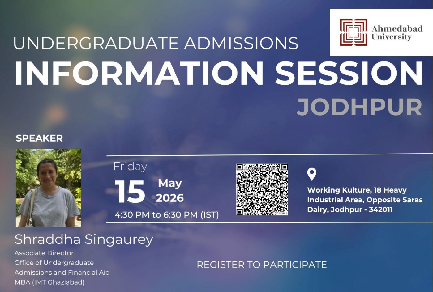 Undergraduate Admissions Open House: Jodhpur