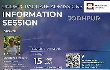 Undergraduate Admissions Open House: Jodhpur