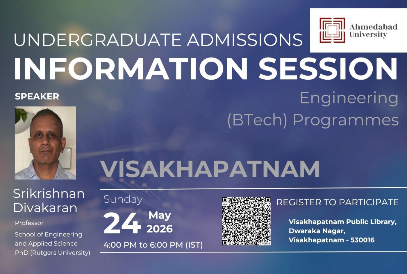 Engineering Admissions Information Session: Visakhapatnam