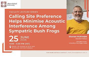 Calling Site Preference Helps Minimise Acoustic Interference Among Sympatric Bush Frogs