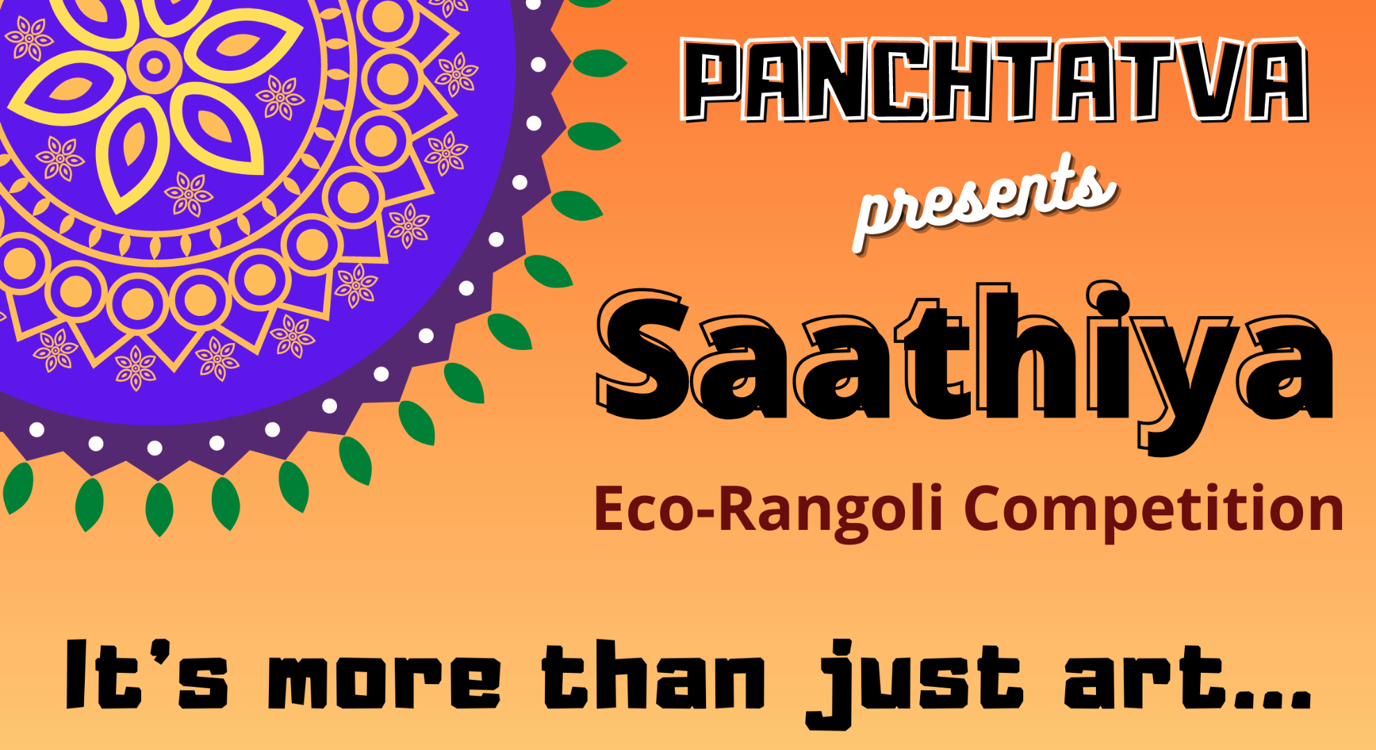 Saathiya Eco Rangoli Competition